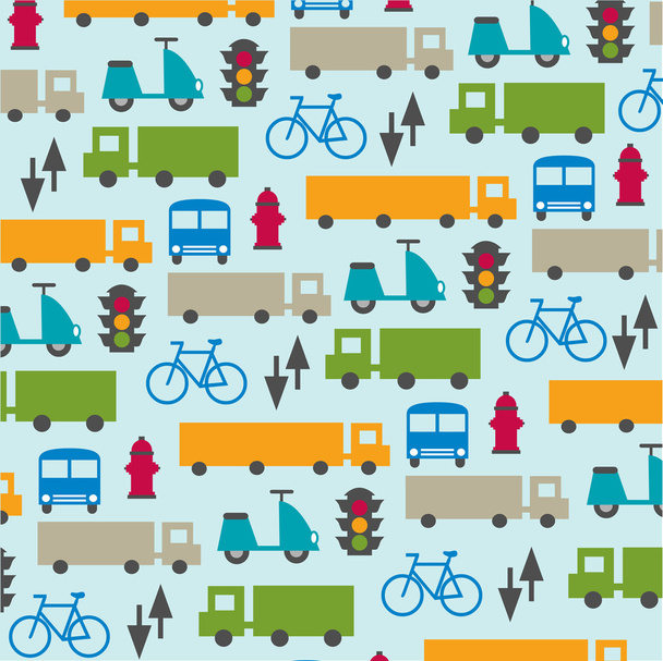 Transportation pattern background - Вектор,изображение