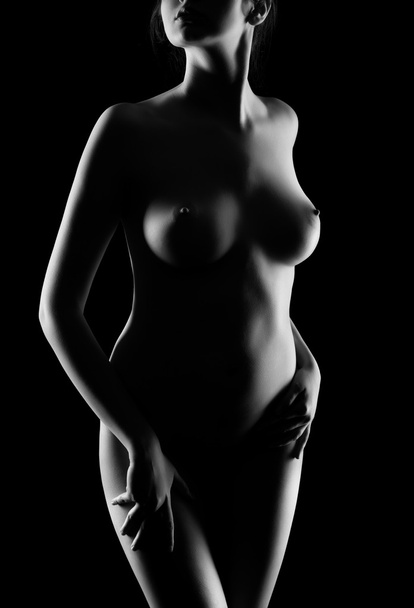Beautiful girl posing naked - Фото, изображение