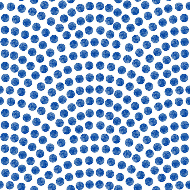 Motivo ondulato senza cuciture con disposizione geometrica della scala dei pesci. Acquerello blu dipinto gocce su uno sfondo bianco. Modello seigaiha a forma di ventaglio  - Vettoriali, immagini