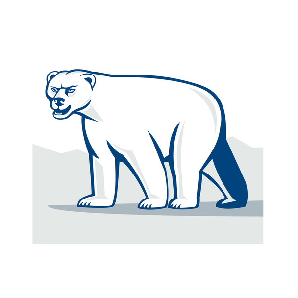Полярний ведмідь сердитися
 - Вектор, зображення