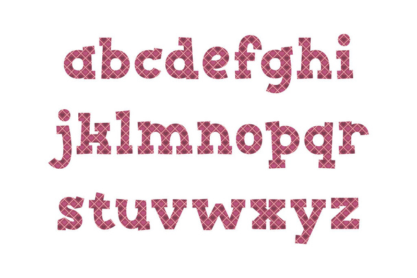 Универсальная коллекция букв алфавита "Любящие линии" для различного использования - Вектор,изображение