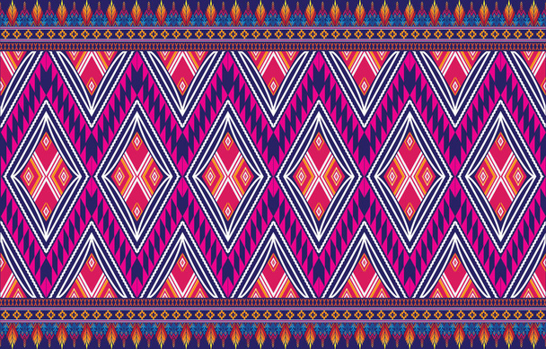 Azteekse etnische achtergrond ontwerp vector met een naadloos patroon. Traditionele motieven worden geïllustreerd. Element van een naadloos patroon sjabloon - Foto, afbeelding