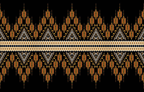 Vector de diseño de fondo étnico azteca con un patrón perfecto. Se ilustran los motivos tradicionales. Elemento de una plantilla de patrón sin costuras - Foto, imagen