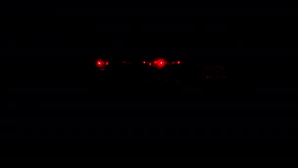Новини Оновлення світиться барвистий неоновий лазерний глюк текстовий ефект анімації на чорному абстрактному фоні. - Кадри, відео