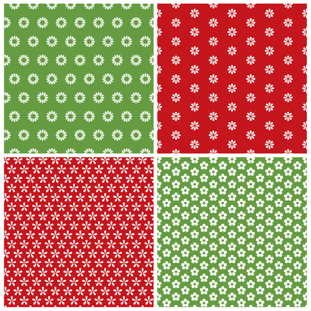 Flowers patterns - Vector, Image