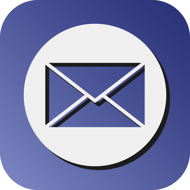 E-mail vektor Glyph Gradient háttér ikon személyes és kereskedelmi használatra - Vektor, kép