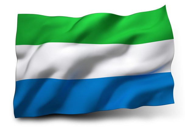 vlag van Sierra Leone - Foto, afbeelding