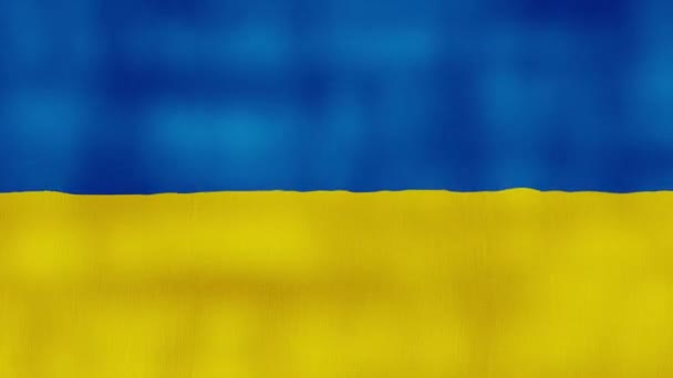 Ukrajina vlajka mávání tkaniny Perfektní smyčka, Full screen animace 4K Resolution.mp4 - Záběry, video