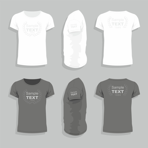 Plantilla de diseño camiseta para hombre
 - Vector, Imagen