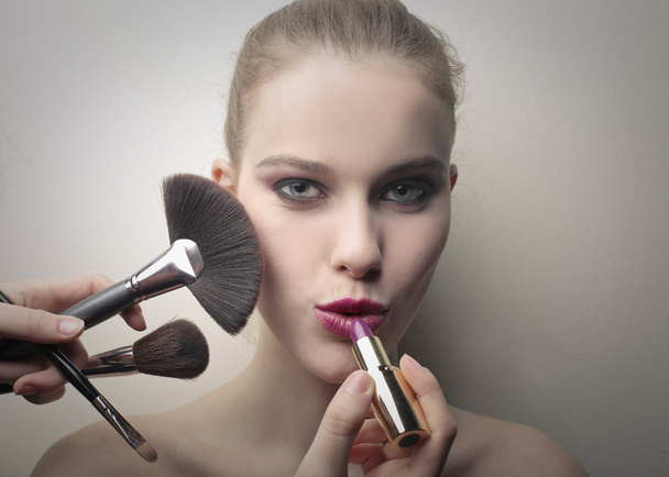 Pink lipstick - Photo, Image