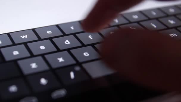 Typing on a tablet - Footage, Video