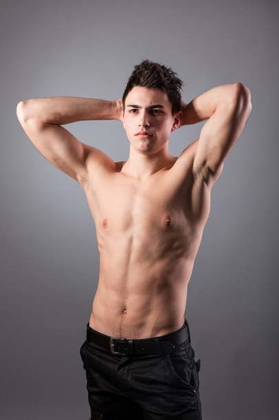 Young bodybuilder man - 写真・画像