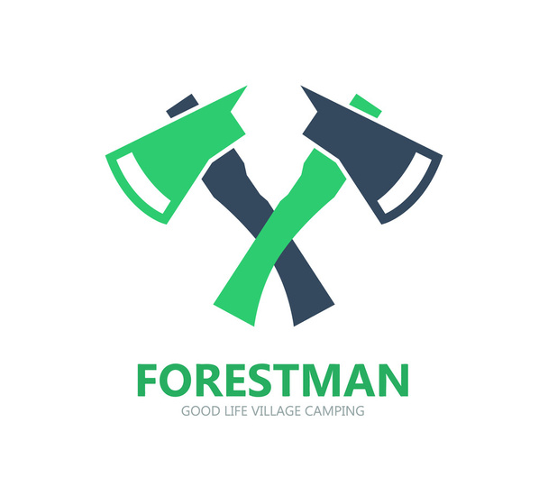 Logo ascia foresta o icona simbolo
 - Vettoriali, immagini