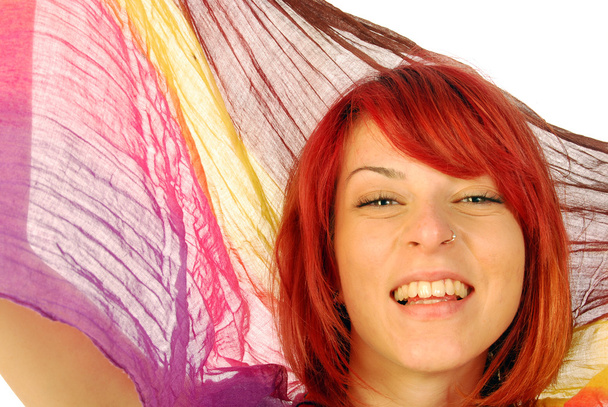 ευτυχία είναι να έχουν τα κόκκινα μαλλιά - Φωτογραφία, εικόνα