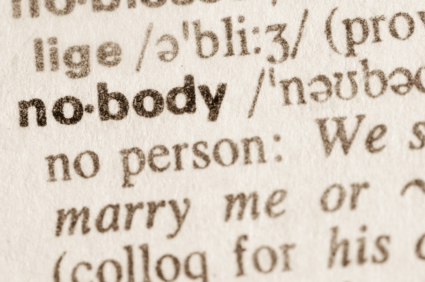 Словарь определения слова "никто"
  - Фото, изображение
