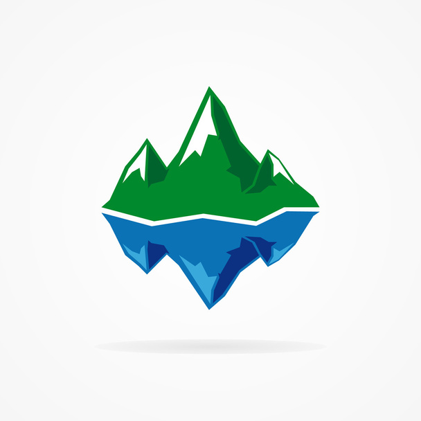 Διάνυσμα λογότυπο του βουνού και το παγόβουνο - Διάνυσμα, εικόνα