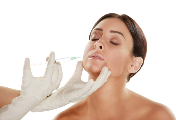 woman treatment with botox - Zdjęcie, obraz