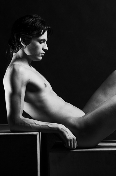 naked young man - Foto, immagini