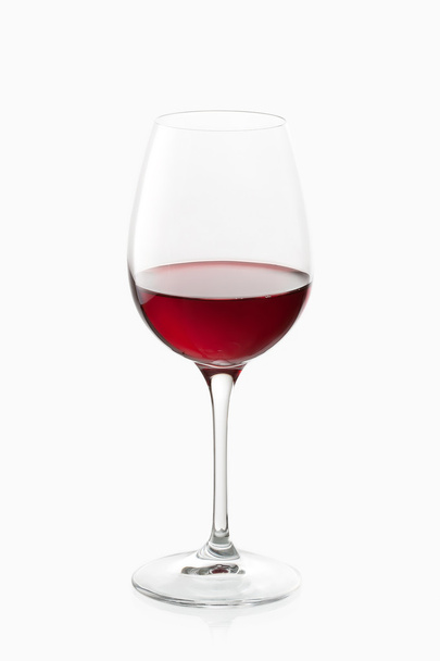 Wine. Glass of wine on white background - 写真・画像