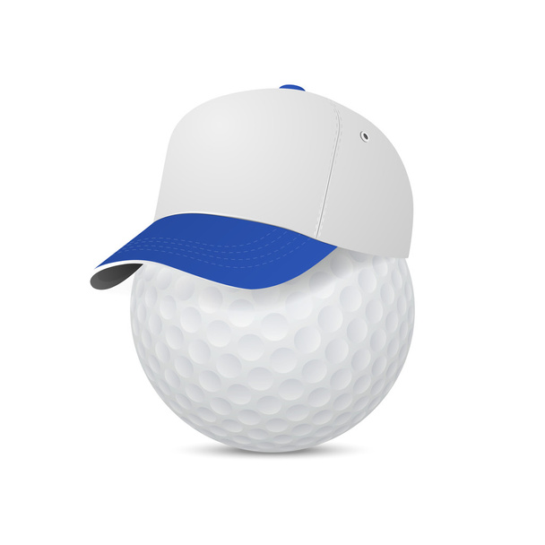 Cap on a golf ball. Vector EPS10 illustration.  - Vektor, obrázek