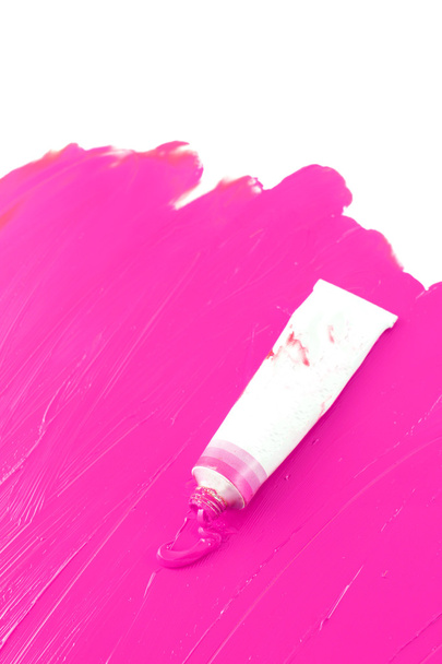 Artist's hot pink paint - Foto, Imagem