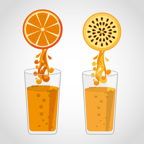 design de suco de frutas
 - Vetor, Imagem