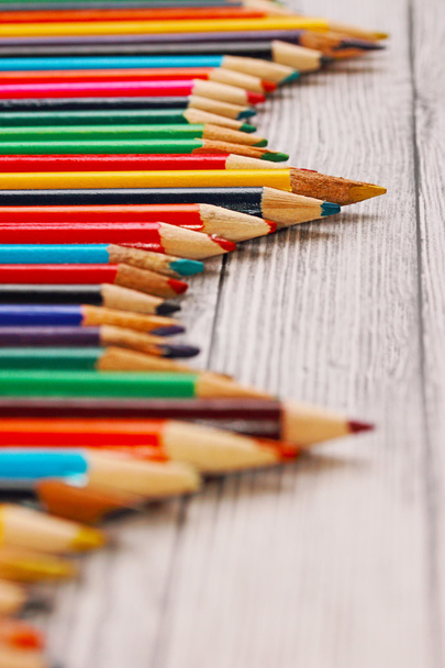 Display of colored pencils - Foto, immagini