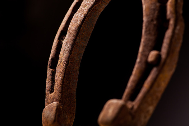 Rusty horse shoe - Foto, afbeelding