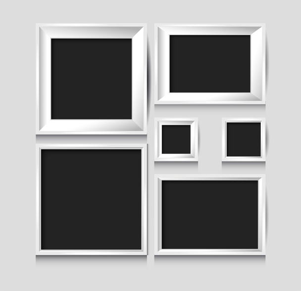 Blank picture frame template - Vektör, Görsel