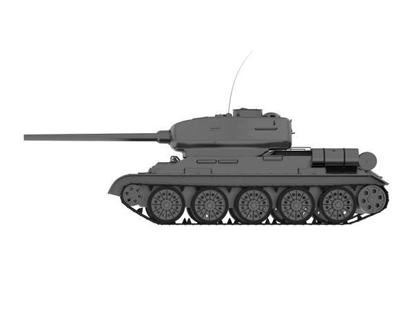 Tank isolated on white background. 3d rendering  - Фото, зображення