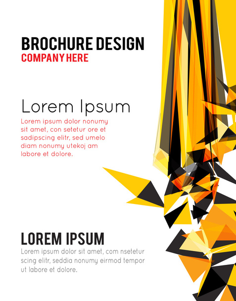 Brochure design or flyer - Vector, Imagen