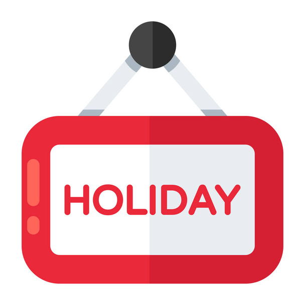 Een trendy design icoon van vakantiebord   - Vector, afbeelding