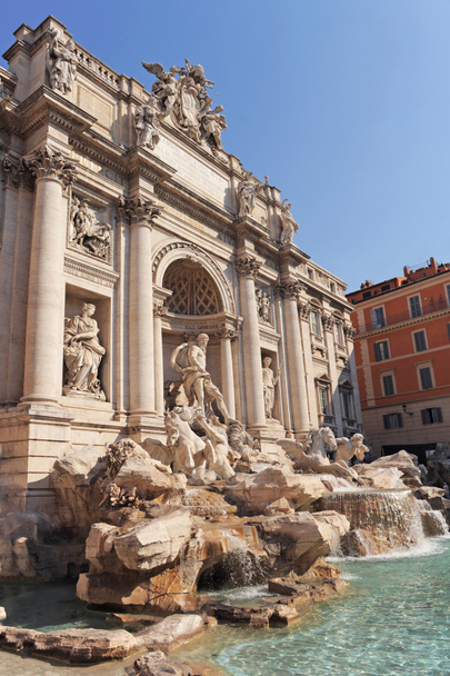 ローマ、イタリア ネプチューンの像にクローズ アップでトレビの泉 - Fotografie, Obrázek
