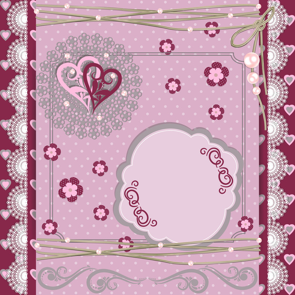 Tilda Style Card Background. Vector illustration. - Vector, Image