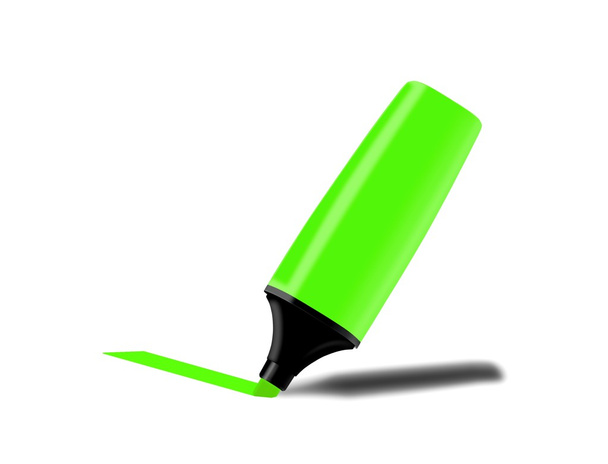 Green fluorescent marker - Photo, Image