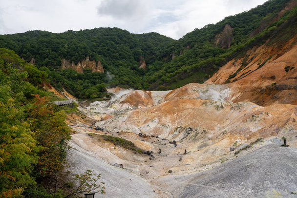 jigokudani inferno valle in noboribetsu hokkaido japan - Foto, immagini