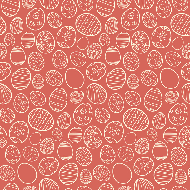 varrat nélküli mintát a húsvéti tojás - Vektor, kép