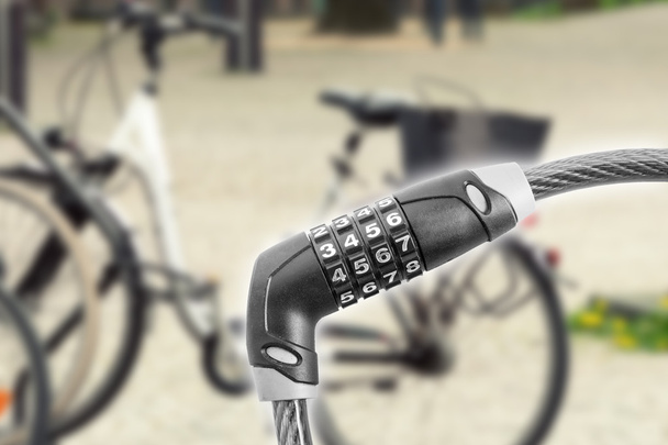кодовый замок для велосипеда
 - Фото, изображение