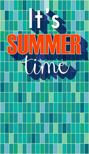 It s summer time poster - Vetor, Imagem