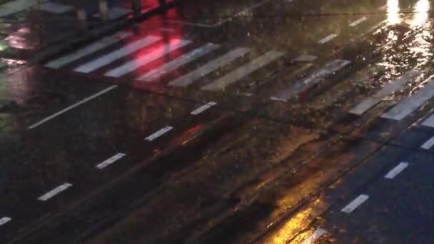 Heavy rain at the evening - Footage, Video