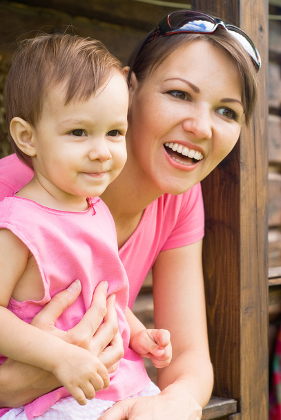 Mom and daughter outdoors - Foto, Imagen