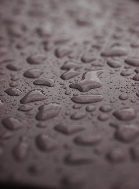 Full Frame of Water Drops on grey background - Photo, Image