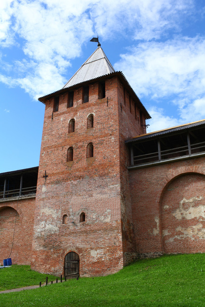 Walls and towers of the Novgorod Kremlin - 写真・画像