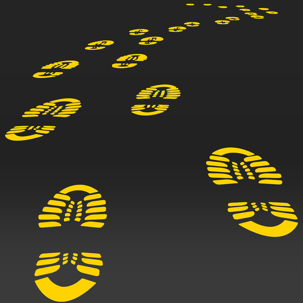 Footstep vector. - Vector, Image
