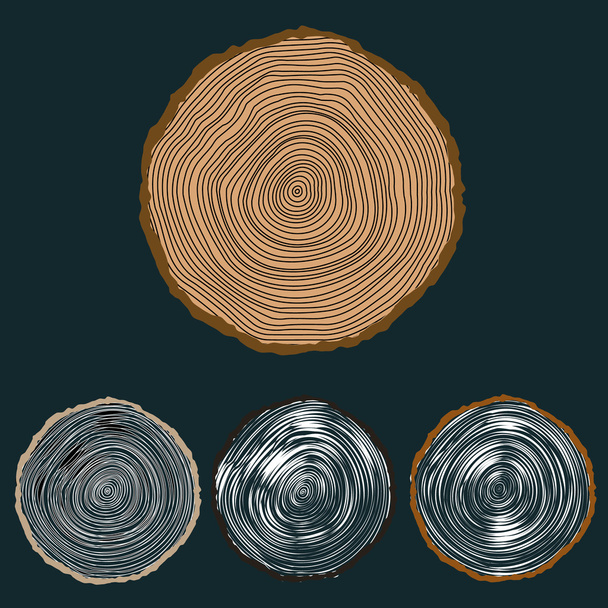 Fondo conceptual vectorial con anillos de árbol
. - Vector, imagen