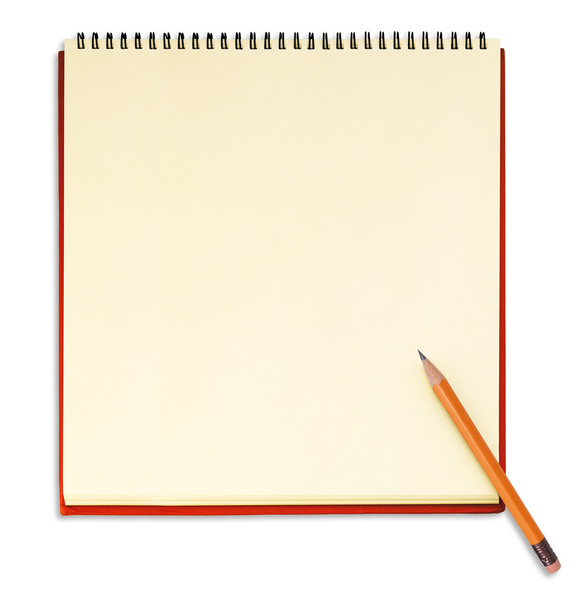Caderno com lápis
 - Foto, Imagem