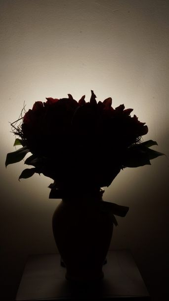 Detalhes do buquê de flor vermelha
 - Foto, Imagem