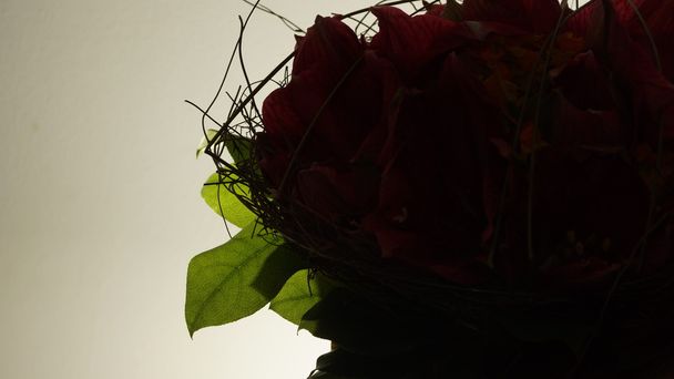 Детали букета Красный цветок
 - Фото, изображение