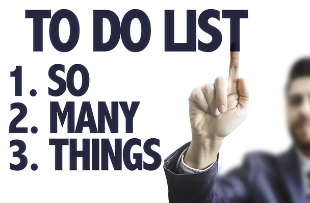Tekst: To Do List - zo veel dingen - Foto, afbeelding