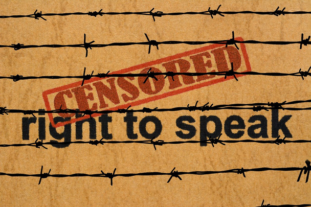 Цензура права говорить
 - Фото, изображение